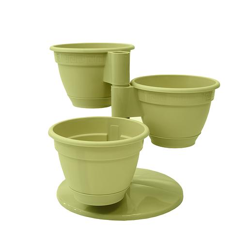 Пластиковый цветочный каскад "Антик", Д300 Ш300 В230, фисташка фото 1