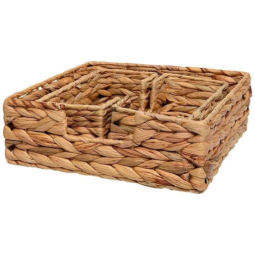 Сет из 3-х корзин "Золотистый колос", Д260 Ш260 В90, песочный фото 1