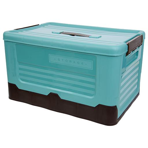 Короб пластиковый складной "Пазл", Д400 Ш280 В230, голубой фото 1