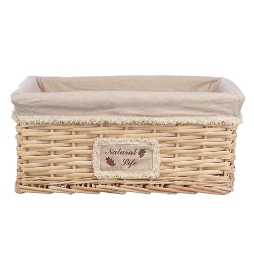Корзина стеллажная "Natural Life", Д400 Ш310 В170, натуральный фото 1