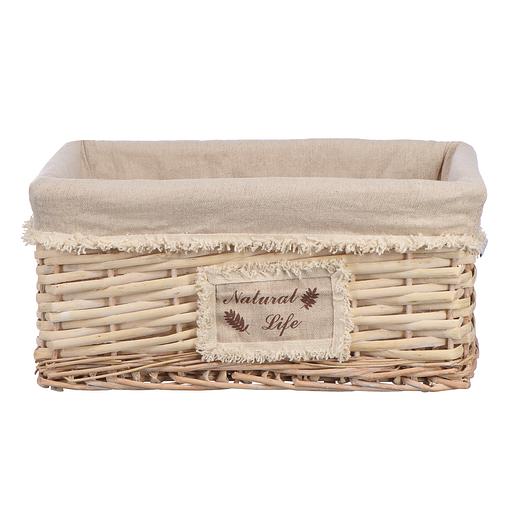 Корзина стеллажная "Natural Life", Д340 Ш250 В150, натуральный фото 1