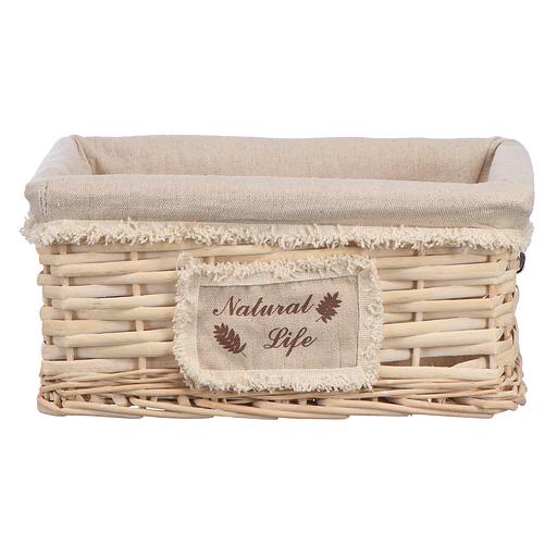 Корзина стеллажная "Natural Life", Д280 Ш190 В130, натуральный фото 1