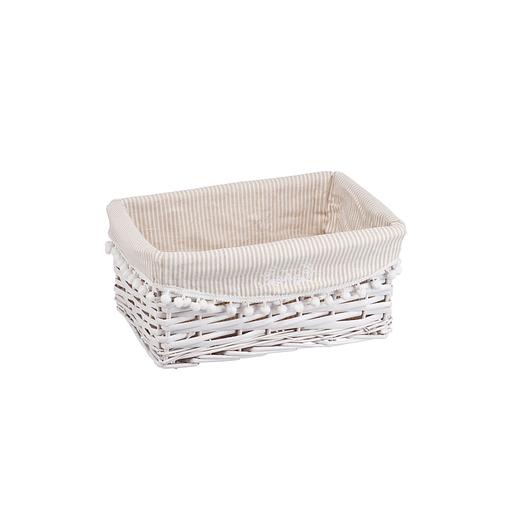 Корзина стеллажная "Колокольчик", Д340 Ш250 В150, белый фото 1