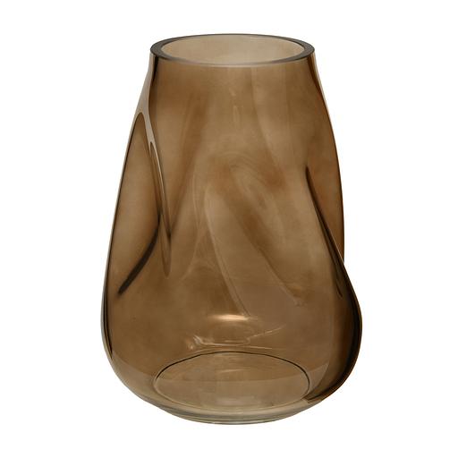 Декоративная ваза из стекла Динамика, Д190 Ш185 В267, коричневый фото 1