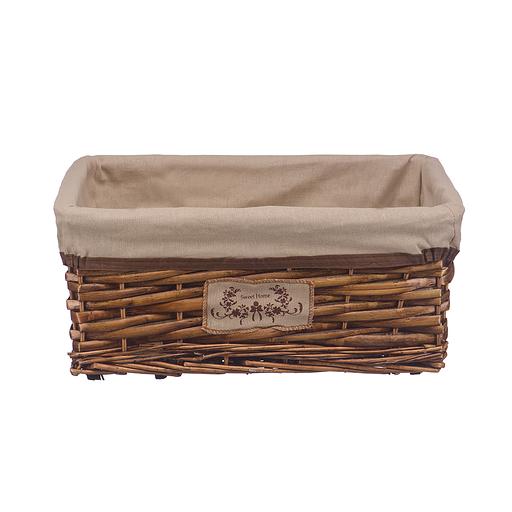 Корзина стеллажная "Орех", Д400 Ш310 В170, коричневый фото 1