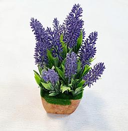 Керамическое кашпо с лавандой ОПТ фото 1