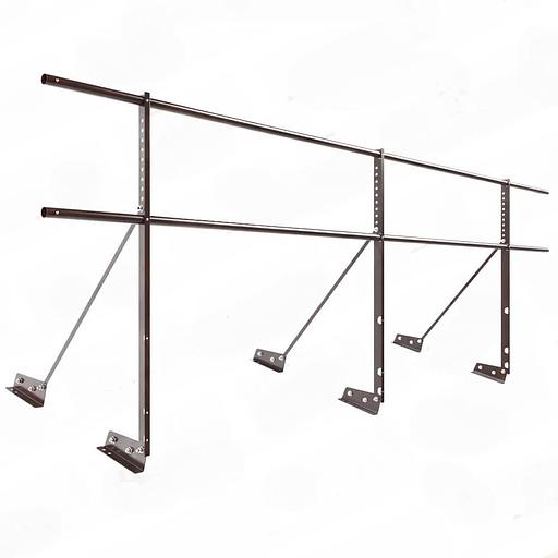 Ограждение декоративное NewLine H-90 см, 3 м, для фальцевой кровли, коричневый шоколад RAL 8017 фото 1