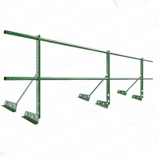 Ограждение декоративное NewLine H-60 см, 3 м, для фальцевой кровли, лиственно-зеленый RAL 6002 фото 1