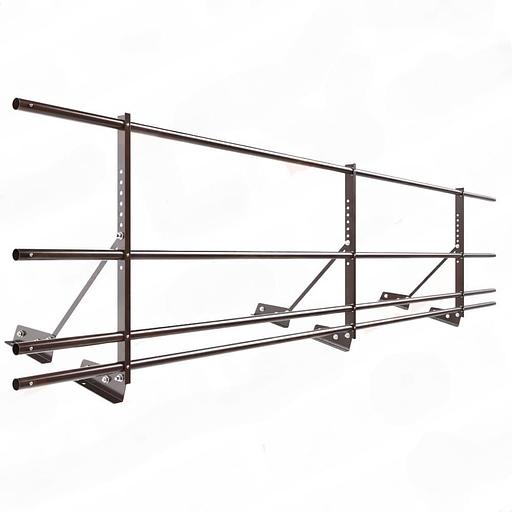 Ограждение декоративное NewLine H-60 см, 3 м, с двумя дополнительными трубами, для фальцевой кровли, коричневый шоколад RAL 8017 фото 1