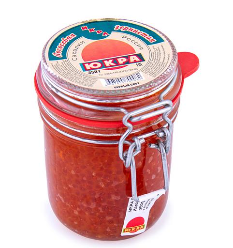 Икра лососевая зернистая баночная 350 г ОПТ фото 1