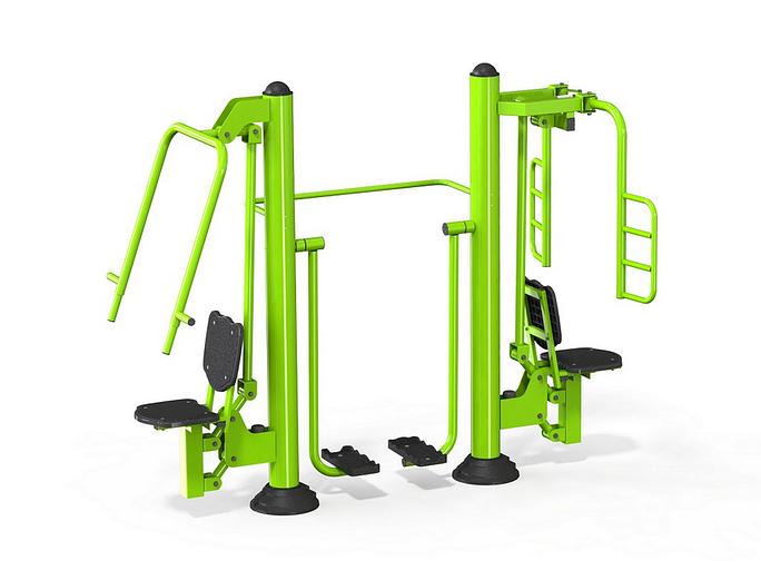 Уличный тренажёр взрослый (бабочка, шагоход, жим от груди) для троих ТС 309 фото 1