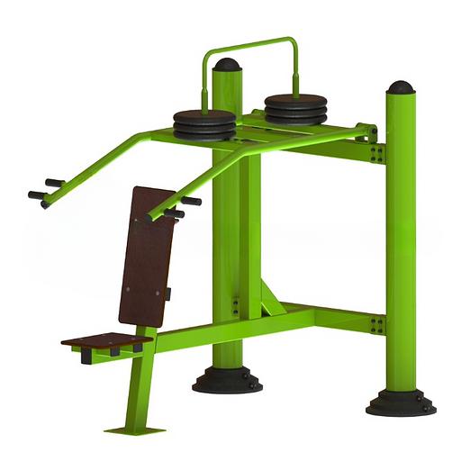 Уличный тренажёр взрослый (жим вверх) с изменяемой нагрузкой ТС 143 фото 1
