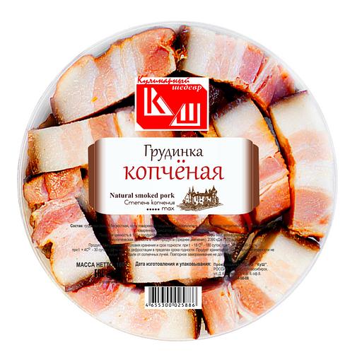 Грудинка копчёная (нарезка) ОПТ фото 1