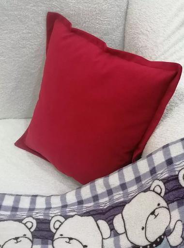 Декоративная подушка на диван 2 шт бордовый цвет ОПТ фото 5