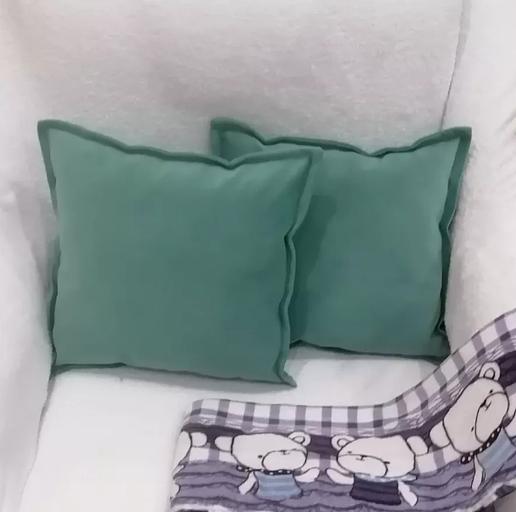 Декоративная подушка на диван 2 шт бирюзовый цвет ОПТ фото 2