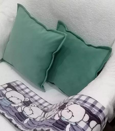 Декоративная подушка на диван 2 шт бирюзовый цвет ОПТ фото 5