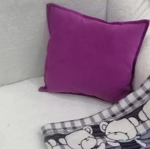 Декоративная подушка на диван 1 шт сиреневый цвет ОПТ фото 1