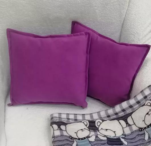 Декоративная подушка на диван 1 шт сиреневый цвет ОПТ фото 4