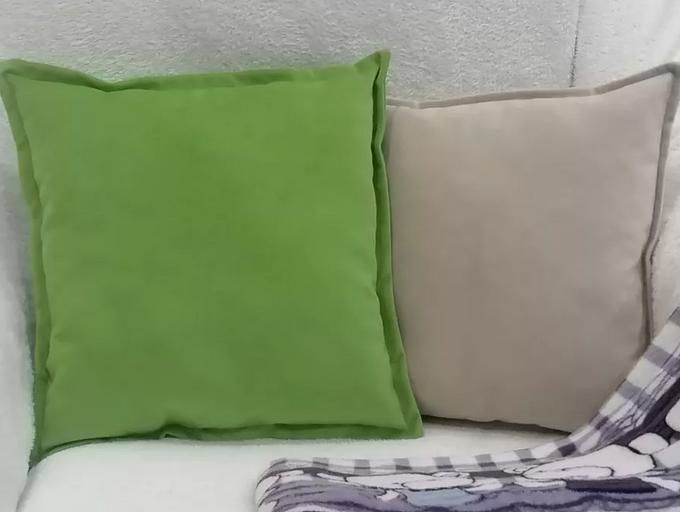 Декоративная подушка на диван 1 шт зеленый цвет ОПТ фото 5