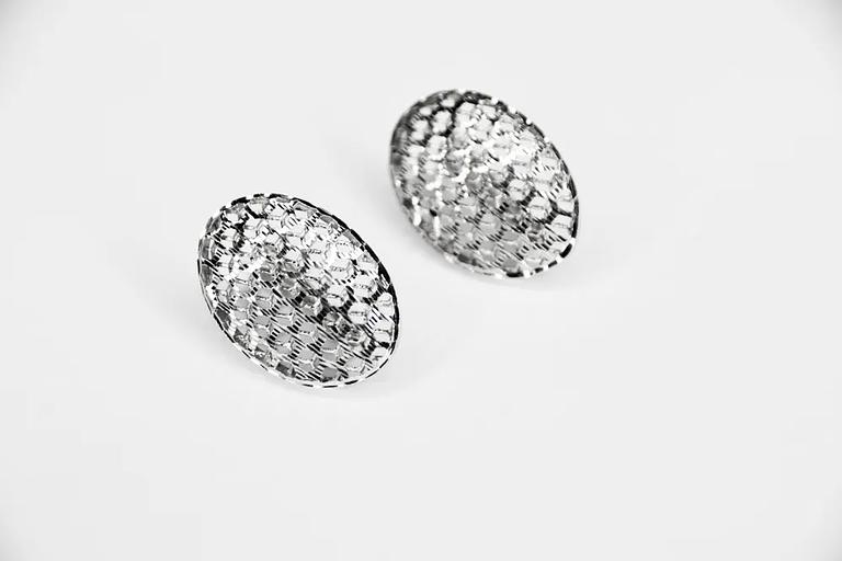Silver Moon Silver earrings 925 rounded фото 1