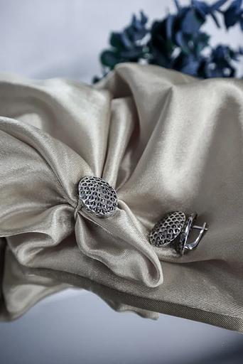 Silver Moon Silver earrings 925 rounded фото 2