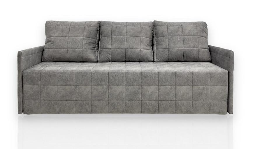 Диван прямой «Комфорт 1», серый, ткань Адель сильвер, опт фото 1