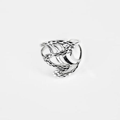 Silver Moon 925 gold plated silver ring фото 1