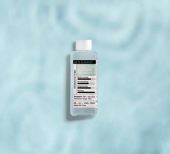 Тоник с глюконолактоном 10% для отшелушивания «Derma factory gluconolactone 10% treatment» ОПТ фото 1