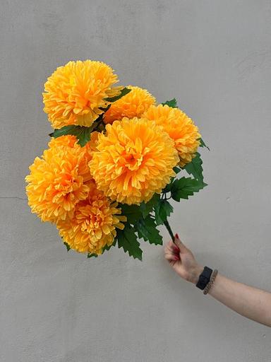 Искусственные цветы ПластЦвет «Астры» 56 см ОПТ фото 1