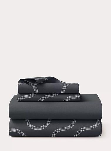 Комплект постельного белья Fjord, евро-размер, цвет антрацит с фьордом ОПТ фото 1