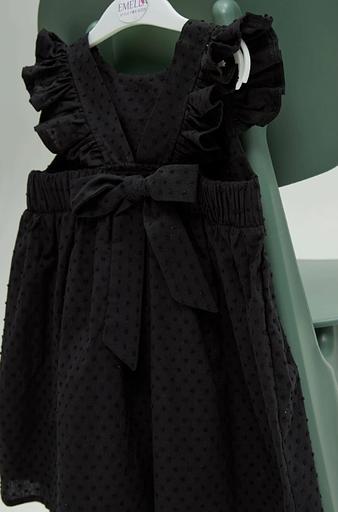 Платье для девочки с бантом цвет черный ОПТ фото 3