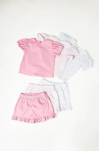 Костюм летний хлопковый принт горох ОПТ фото 3