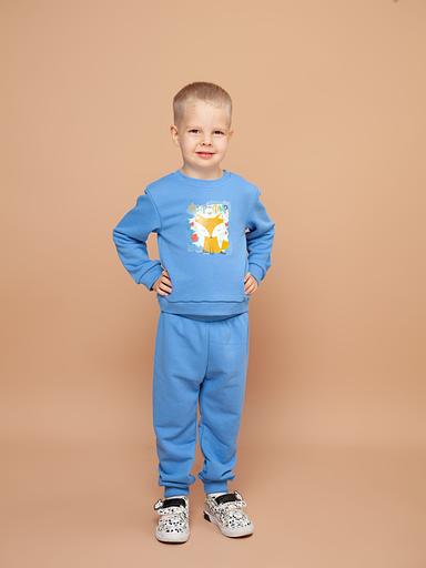 Джемпер детский цвет голубой ОПТ фото 1