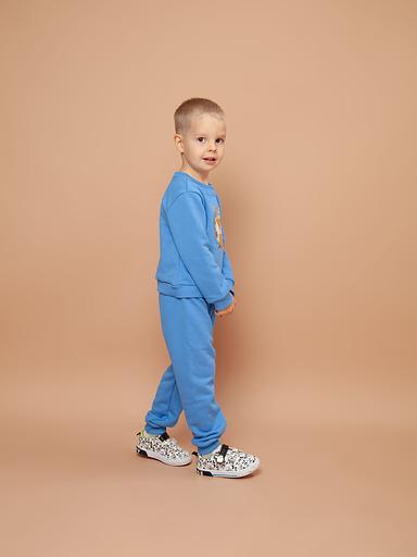 Джемпер детский цвет голубой ОПТ фото 3