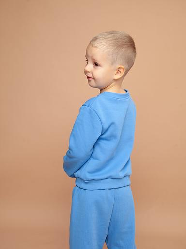 Джемпер детский цвет голубой ОПТ фото 5