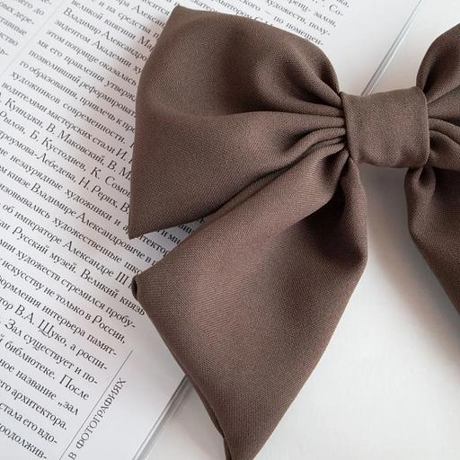 Заколка для волос Casanda Hey «Бантик» капучино, опт фото 1