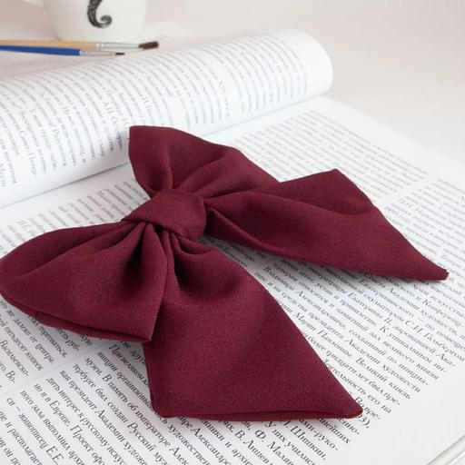 Заколка для волос Casanda Hey «Бантик» тёмная роза, опт фото 2