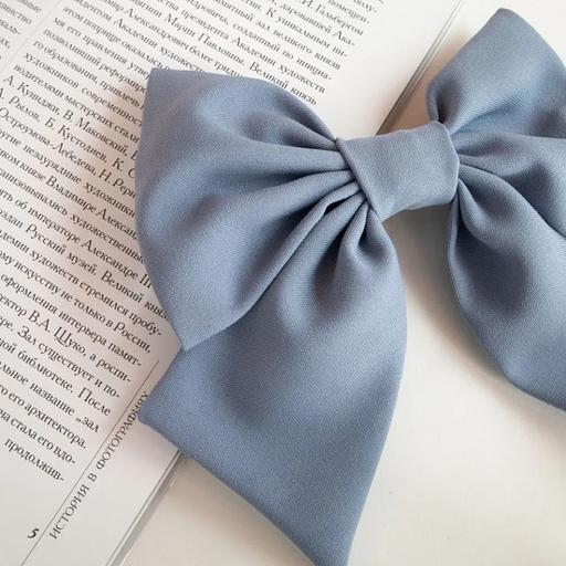 Заколка для волос Casanda Hey «Бантик» небесный, опт фото 1