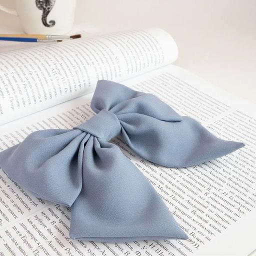 Заколка для волос Casanda Hey «Бантик» небесный, опт фото 2