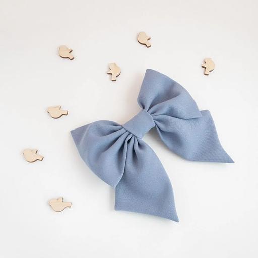 Заколка для волос Casanda Hey «Бантик» небесный, опт фото 3