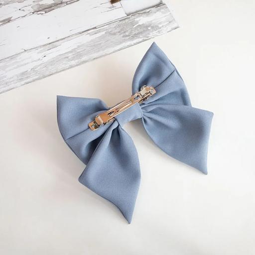 Заколка для волос Casanda Hey «Бантик» небесный, опт фото 4