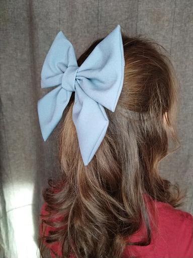 Заколка для волос Casanda Hey «Бантик» небесный, опт фото 5