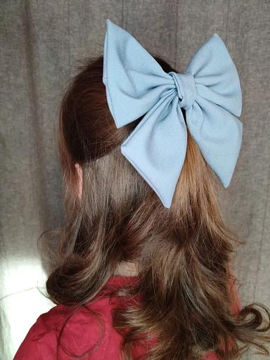 Заколка для волос Casanda Hey «Бантик» небесный, опт фото 6