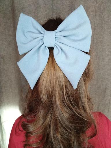 Заколка для волос Casanda Hey «Бантик» небесный, опт фото 7