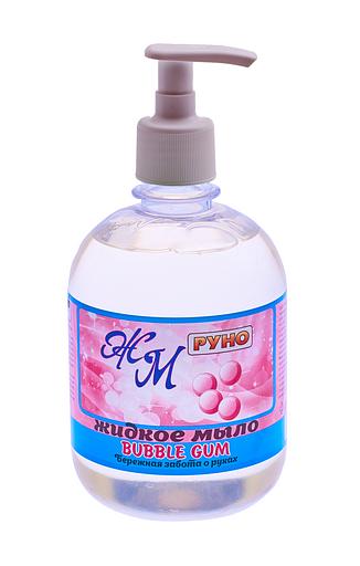 Жидкое мыло «Руно» bubble gum 0,5 мл с дозатором, опт фото 1