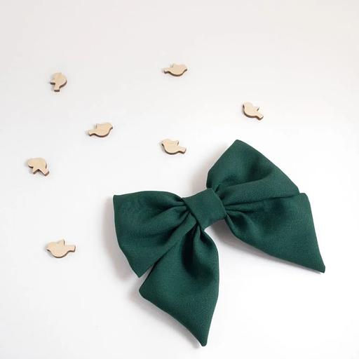 Заколка для волос Casanda Hey «Бантик» тёмный лес, опт фото 3