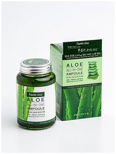 Ампула с экстрактом алоэ вера FARM STAY Aloe All In One Ampoule ОПТ фото 1