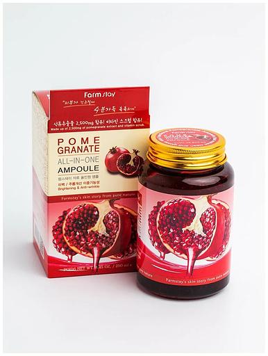 Анар сығындысы бар ампулалық бетке арналған сарысу FARM STAY OPTOSA фото 2