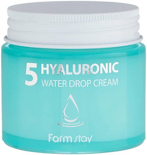 Крем для лица суперувлажняющий с гиалуроновым комплексом FARM STAY Hyaluronic 5 Water Drop Cream ОПТ фото 3