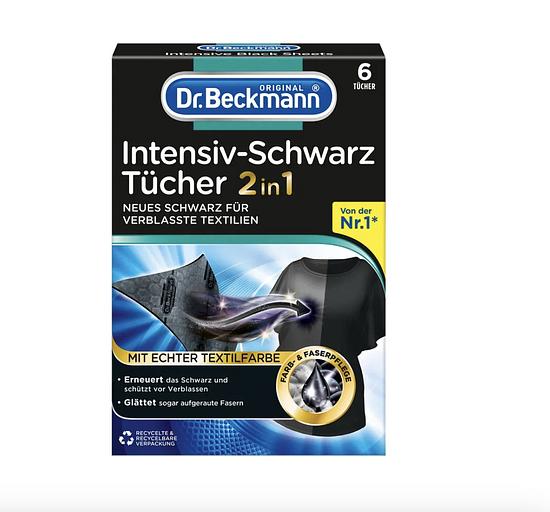 Салфетки для обновления черного цвета и ткани 2 в 1, Dr. Beckmann, 6 шт, Опт фото 1